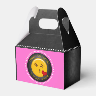 Caixinha De Lembrancinhas A festa de aniversário bonito da menina de Emoji