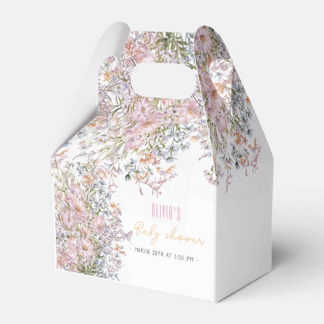 Caixinha De Lembrancinhas A flor silvestre está florida (Frente)