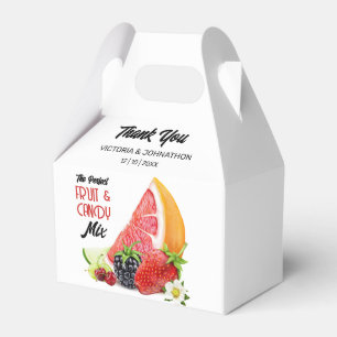 Caixinha De Lembrancinhas A Fruta Perfeita Mix Obrigado Casamento