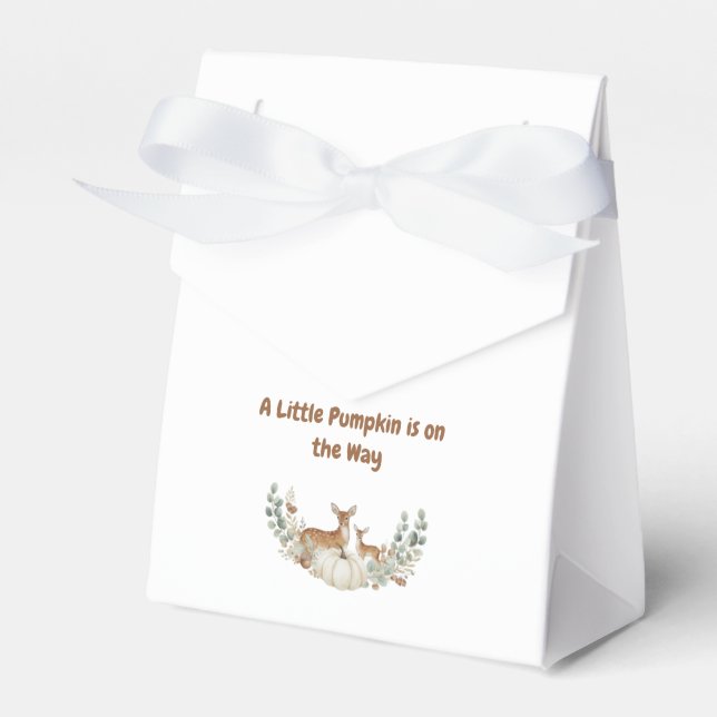 Caixinha De Lembrancinhas A Little Pumpkin is on the Way" Baby Bib (Frente)