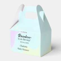 A little rainbow is on its way baby shower name da
