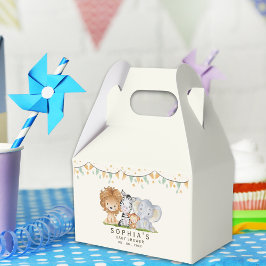 Caixinha De Lembrancinhas A Little Wild One Safari Animals