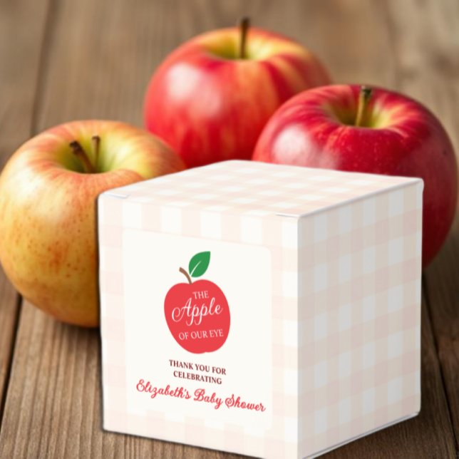 Caixinha De Lembrancinhas A Maçã Do Nosso Chá de fraldas De Olhos (Criador carregado)
