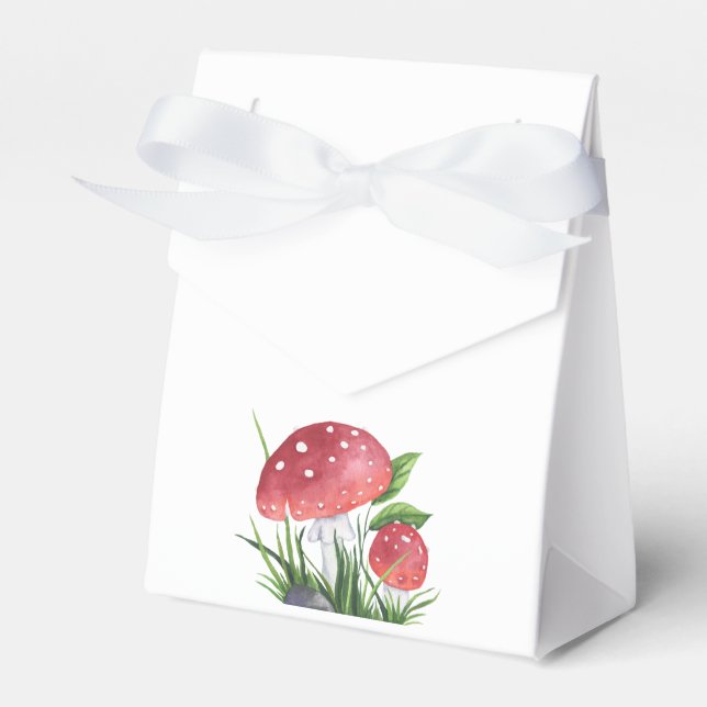 Caixinha De Lembrancinhas A mosca-d'água agaric está a caminho! chá de frald (Frente)