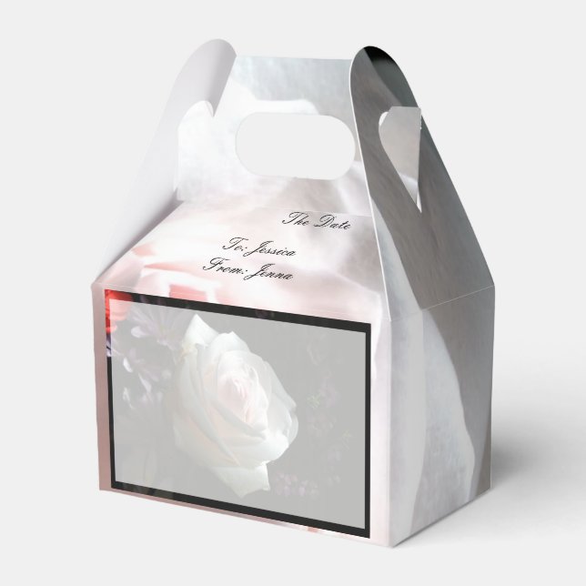 Caixinha De Lembrancinhas A Rosa Branca - (Frente)