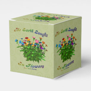 Caixinha De Lembrancinhas A Terra Ri Em Flores Inspiracionais