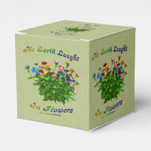 Caixinha De Lembrancinhas A Terra Ri Em Flores Personalizadas Inspiracionais