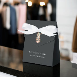 Caixinha De Lembrancinhas Abacaxi de Cobre Elegante