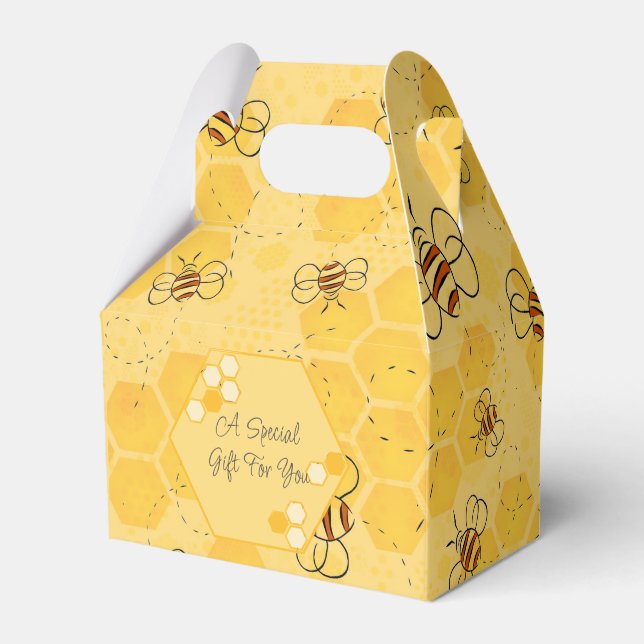 Caixinha De Lembrancinhas Abeja Zumbido Abelhas Mel Cute  (Frente)