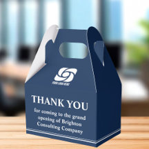 Abertura Grandiosa da Empresa com Logotipo Azul Ma