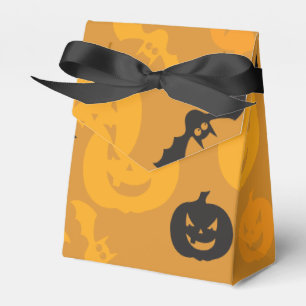 Caixinha De Lembrancinhas Abóboras e morcegos de Halloween