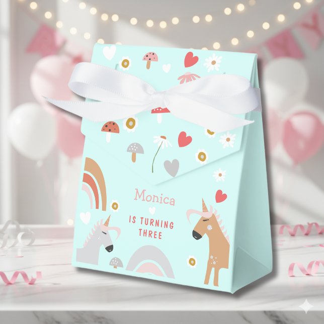 Caixinha De Lembrancinhas Acredite no aniversário de criança mágico de unicó (Criador carregado)