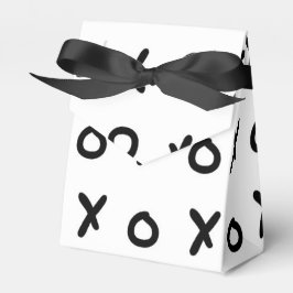 Caixinha De Lembrancinhas Adesivos Brancos & Pretos X O XO X&O's Moda Fofa