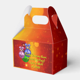 Caixinha De Lembrancinhas Adicionar Texto de Nome Correspondente ao Natal