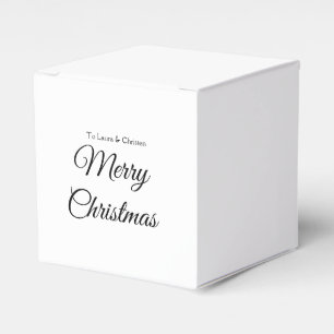 Caixinha De Lembrancinhas Adicione o nome do Feliz Natal texto oferta de fam