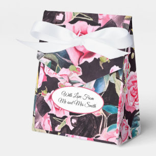 Caixinha De Lembrancinhas Água de Rosa Rosa Velho Casamento Aquarela