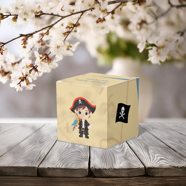 Caixinha De Lembrancinhas Ahoy Ali! Festa de aniversário Pirate Boy (Criador carregado)