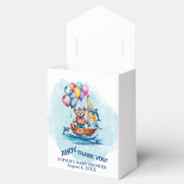 Caixinha De Lembrancinhas Ahoy É Um Chá de fraldas De Tema Náutico Rapaz