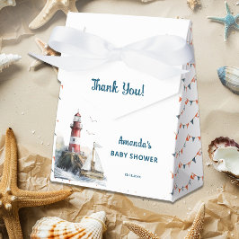 Caixinha De Lembrancinhas Ahoy, é um Chá de fraldas náutico