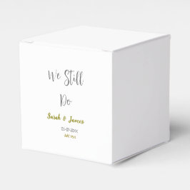 Caixinha De Lembrancinhas Ainda fazemos o aniversário de casamento, ouro sim