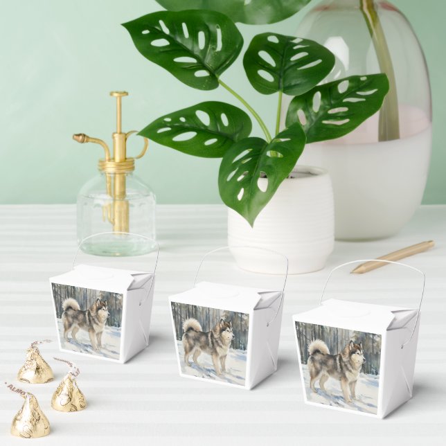 Caixinha De Lembrancinhas Alaskan Malamute (Múltiplo)