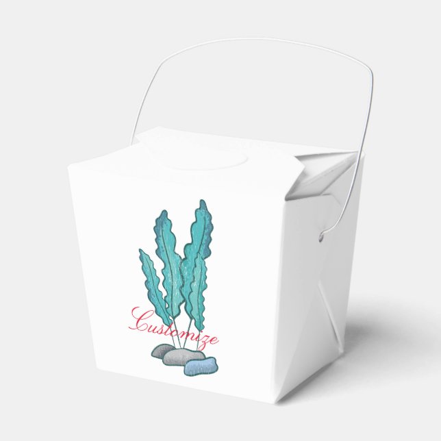 Caixinha De Lembrancinhas Algas Azuis Algas Thunder_Cove (Frente)