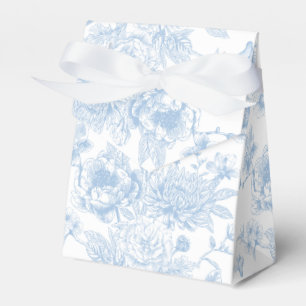 Caixinha De Lembrancinhas Algo Azul Antes de Fazer Toile Floral Azul