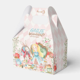 Caixinha De Lembrancinhas Alice Adventures em Woderland Birthday Tea Party