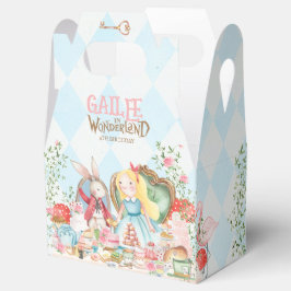Caixinha De Lembrancinhas Alice Adventures em Woderland Birthday Tea Party