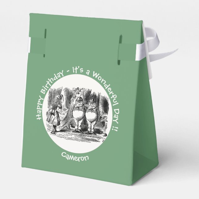 Caixinha De Lembrancinhas Alice no País das Maravilhas (Verso)