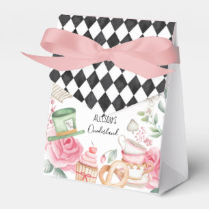 Caixinha De Lembrancinhas Alice Onederland Mad Tea Party Girl Primeiro Anive