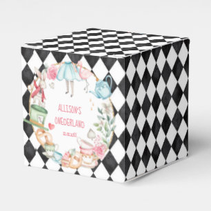Caixinha De Lembrancinhas Alice Onederland Mad Tea Party Girl Primeiro Anive