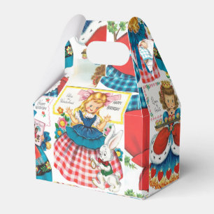 Caixinha De Lembrancinhas Alice Vintage / Capuz Vermelha / Goldilocks