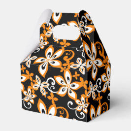 CAIXINHA DE LEMBRANCINHAS ALOHA HAWAII (PRETO/LARANJA)