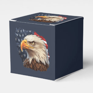 Caixinha De Lembrancinhas American Flag Bald Eagle