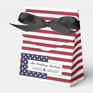 Caixinha De Lembrancinhas American Flag Wedding