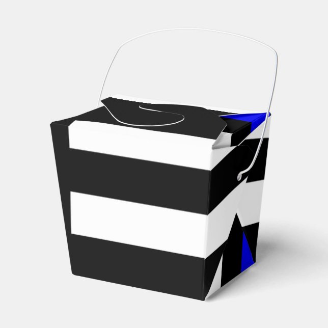 Caixinha De Lembrancinhas American Thin Blue Line Graphic (Frente)
