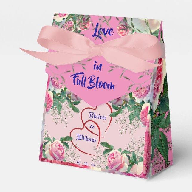 Caixinha De Lembrancinhas Amor de Sangue no Dia do Casamento (Frente)