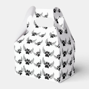 Caixinha De Lembrancinhas Angel Pet Paw Imprime Personalizado