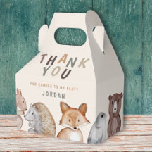 Animais Caprichosos da Floresta Obrigado  