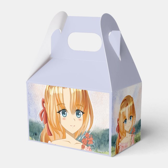 CAIXINHA DE LEMBRANCINHAS ANIME GIRL (Frente)