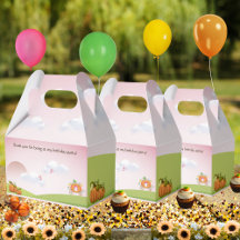 Aniversário da Carruagem de Abóbora Rosa Simples