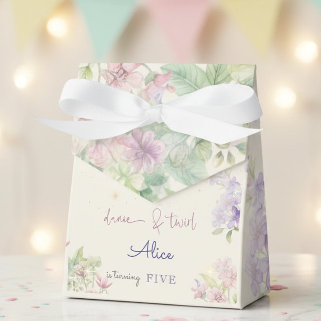 Caixinha De Lembrancinhas Aniversário da Dança e da Bailerina da Água (Criador carregado)