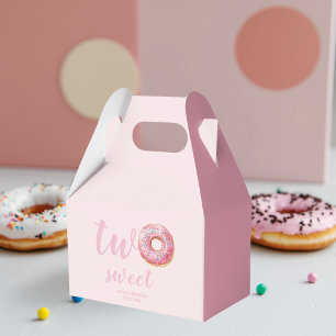 Caixinha De Lembrancinhas Aniversário da Rosquinha Rosa