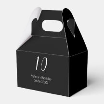 aniversário de 10 anos branco preto nome data cali