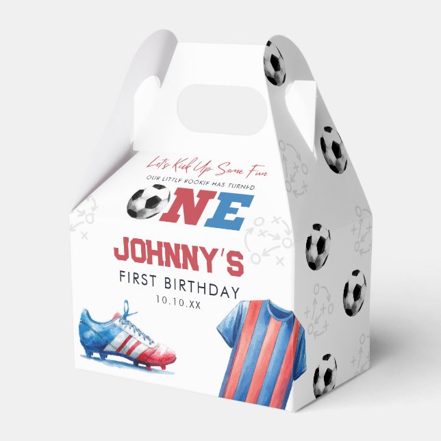 Caixinha De Lembrancinhas Aniversário de 1 ano do Futebol (Frente)