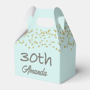 Caixinha De Lembrancinhas aniversário de 30 anos Confetti Personalizado