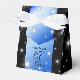 Caixinha De Lembrancinhas Aniversário de Casamento da 67ª Estrela Sapphire