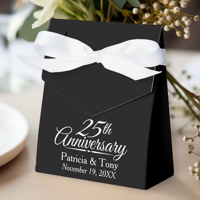 Caixinha De Lembrancinhas Aniversário de Casamento de 25 Personalizado (Personalized gift box for wedding anniversary party favors)