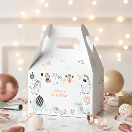 Caixinha De Lembrancinhas Aniversário de criança de animais selvagens safari